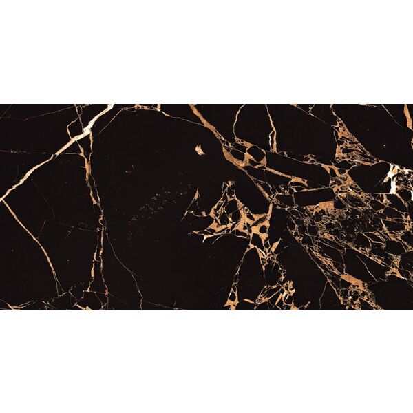 import black beauty polished gres rektyfikowany 60x120 płytki w stylu glamour od import