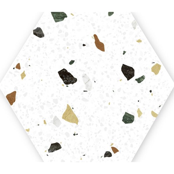 keros ceramika tritato blanco hexa gres 23x27 