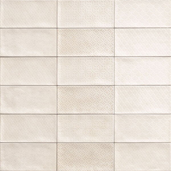 mainzu ceramica camden bianco dekor 10x20 glazura mainzu ceramica do kuchni 10x20