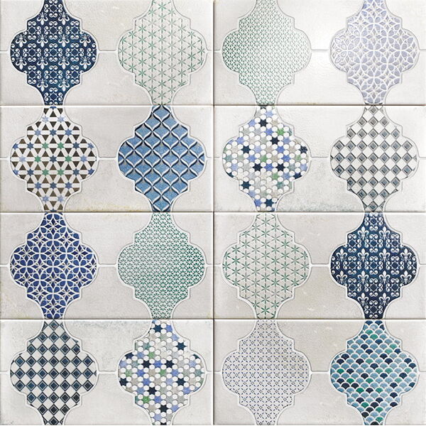 mainzu ceramica cassis dekor 15x30 patchworkowe płytki mainzu ceramica