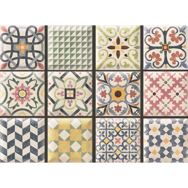 mainzu ceramica enzo dekor ścienny 15x15 glazura mainzu ceramica kwadratowe do łazienki 15x15 patchwork