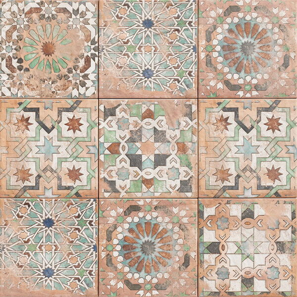 mainzu ceramica forli sforza dekor podłogowy 20x20 terakota mainzu ceramica patchwork