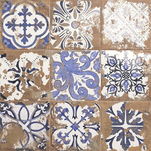 mainzu ceramica land anthology cotto dekor 20x20 patchworkowa terakota