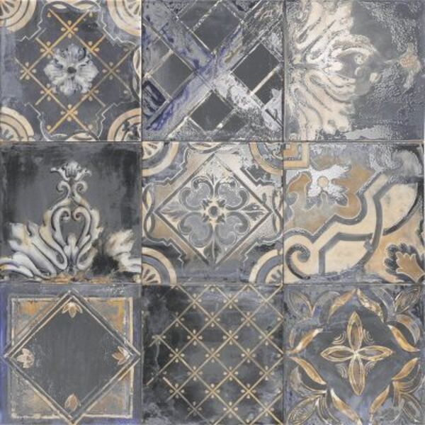 mainzu ceramica ricordi azurro dekor 20x20 glazura mainzu ceramica kwadratowe błyszczące patchwork