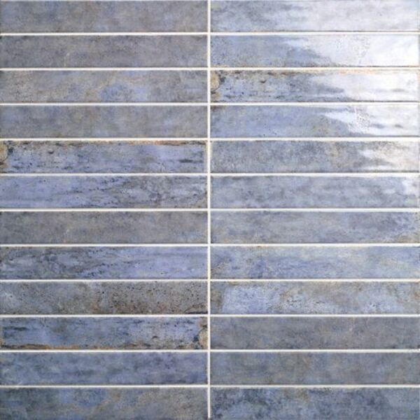 mainzu ceramica tampa blu płytka ścienna 5x30 płytki błyszczące