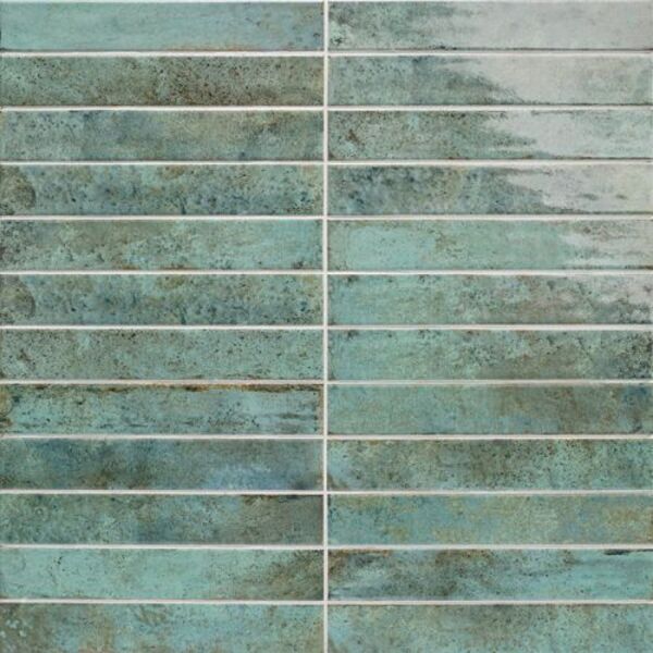 mainzu ceramica tampa green płytka ścienna 5x30 płytki błyszczące