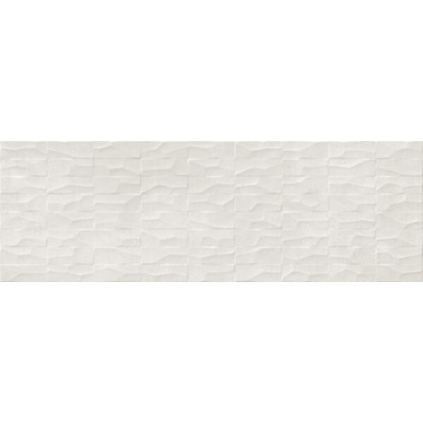 marazzi plaza white struttura range 3d m95h płytka ścienna 30x90 glazura prostokątne do salonu rektyfikowane strukturalne o grubości 10 mm