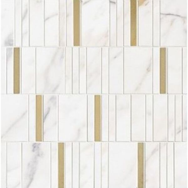 marazzi allmarble golden white barcode lux m8hd mozaika 40x40 mozaika marazzi