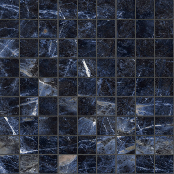 marazzi allmarble sodalite blu mosaico lux m9mv 30x30 płytki imitujące marmur