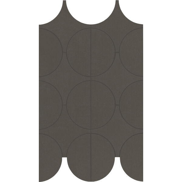 marazzi cementum carbon mosaico cerchi m9y4 23.8x41.4 