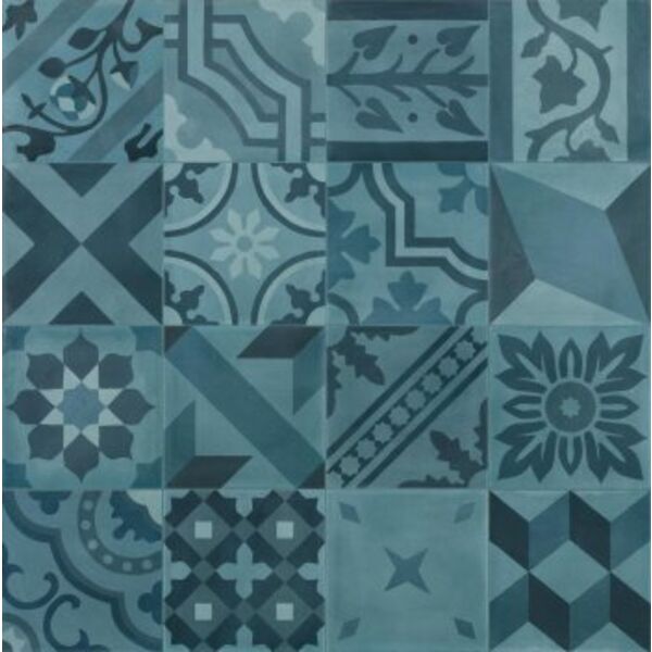 marazzi d_segni blend azzurro mix m607 dekor 20x20 włoskie płytki patchwork