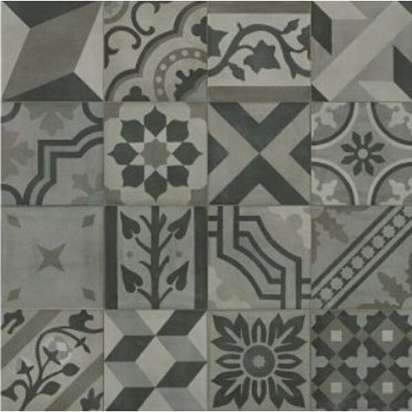 marazzi d_segni blend carbone mix m60c dekor 20x20 włoskie płytki patchwork