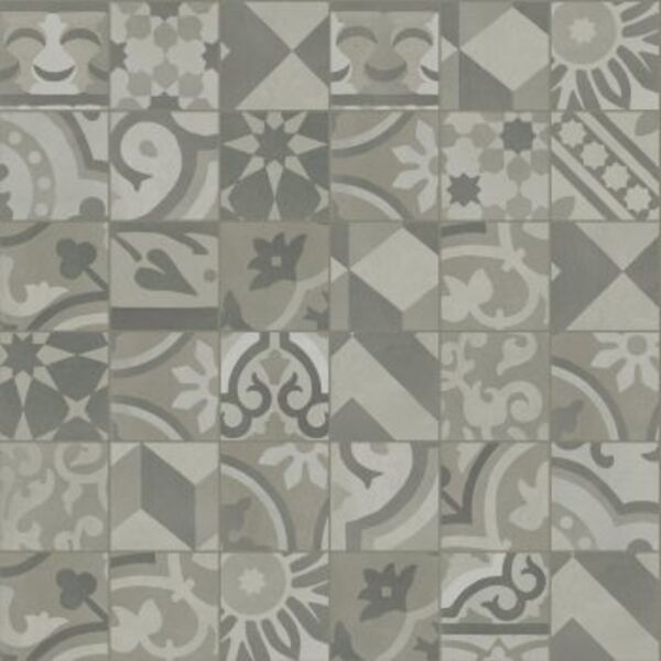 marazzi d_segni blend grigio mix m61m dekor 10x10 płytki włoskie do kuchni matowe antypoślizgowe r10 patchwork o grubości 10 mm