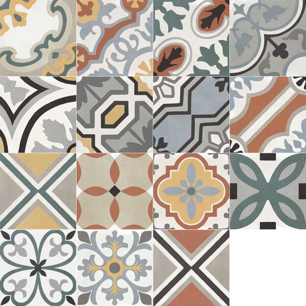 marazzi d_segni colore mix m1l9 dekor 20x20 włoskie płytki patchwork