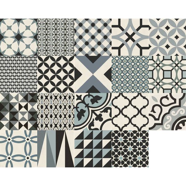 marazzi d_segni freddi mix m0ut dekor 20x20 włoskie płytki patchwork
