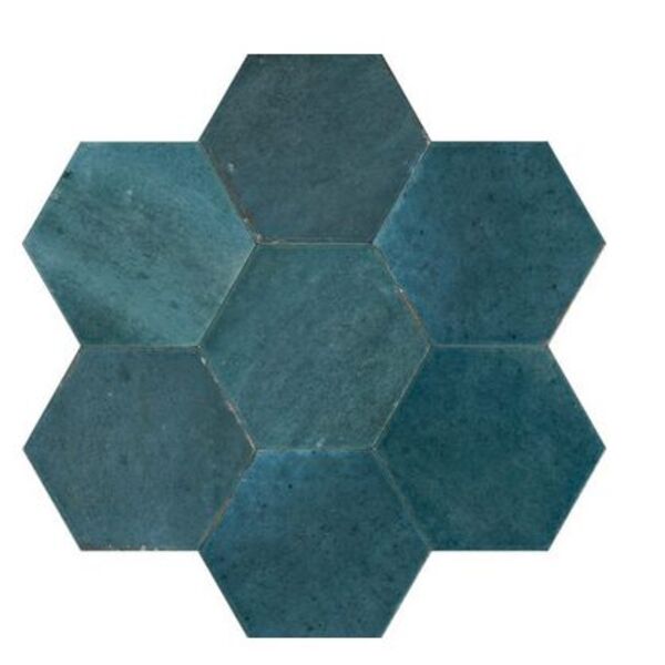 marazzi lume esagona blue lux mfff 21x18.2 płytki niebieskie
