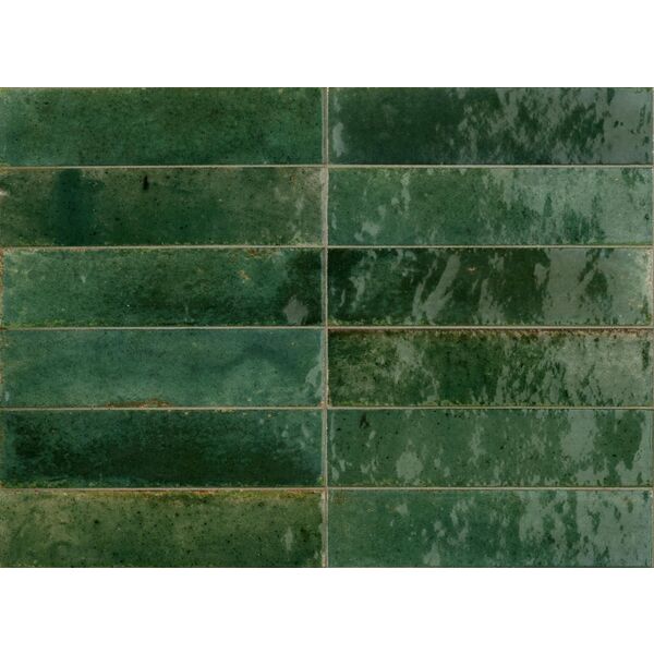 marazzi lume green m6rq gres 6x24 płytki marazzi prostokątne do łazienki zielone o grubości od 8 do 10 mm