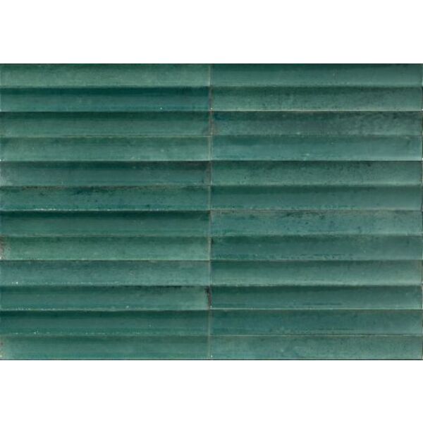 marazzi lume swing emerald struttura 3d lux mp9a gres 6x24 błyszczące płytki ryflowane