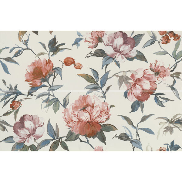 marazzi momenti decoro painting bianco touch mf9e 40x120 płytki włoskie