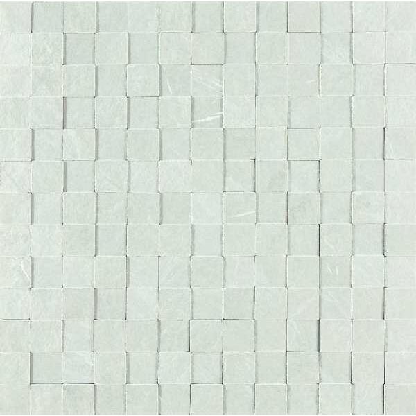 marazzi mystone lavagna bianco 3d md1h mozaika 30x30 mozaika kwadratowe włoskie białe matowe