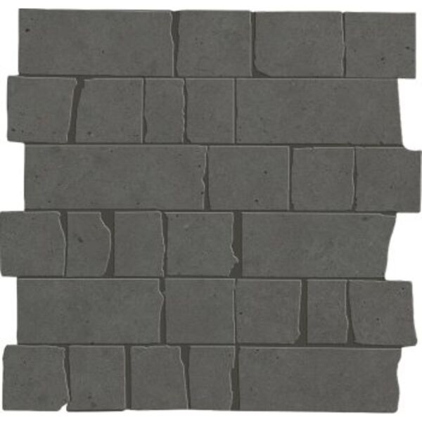 marazzi mystone moon anthracite spaccatella m8ll mozaika 30x30 płytki marazzi kwadratowe włoskie do salonu 30x30 o grubości 10 mm