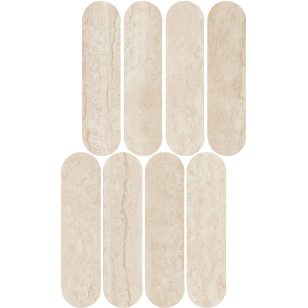 marazzi mystone travertino navona lux mosaico ovale m9pj 20x36.5 płytki włoskie
