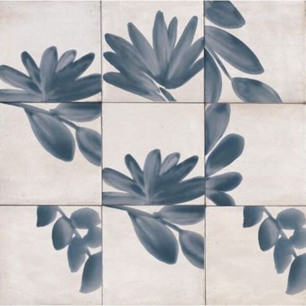 marazzi rice bianco decoro blossom lux m9ja 15x15 płytki włoskie
