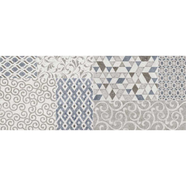 marazzi stream white match m0xx dekor 20x50 płytki patchwork 20x50