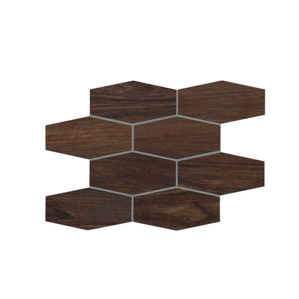 marazzi treverkchic noce americano mh5r mozaika 25x30 heksagonalne płytki marazzi
