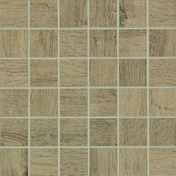 marazzi treverkhome olmo mh56 mozaika 30x30 płytki drewnopodobne kwadratowe włoskie do salonu matowe