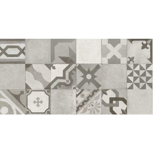 marazzi work white vintage m13c dekor 30x90 włoskie płytki patchwork
