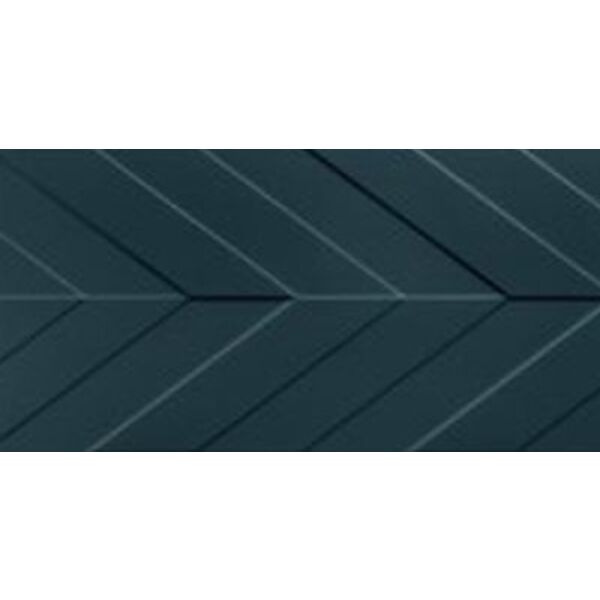 marca corona 4d deep blue chevron płytka ścienna 40x80 płytki prostokątne do łazienki matowe jodełka rektyfikowane o grubości od 8 do 10 mm