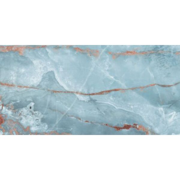 marmara onyx aqua gres poler rektyfikowany 60x120 gres szkliwiony imitujące kamień do salonu 120x60 o grubości od 8 do 10 mm