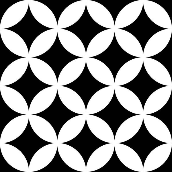 mayolica district circles black gres 20x20 mayolica district