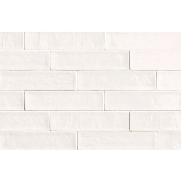 natucer zellige white płytka ścienna 6.2x25 białe płytki cegiełki