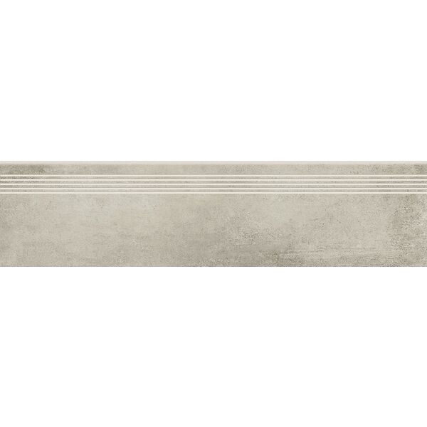 opoczno grava light grey stopnica 29.8x119.8 gres imitujące beton do kuchni 30x120 szare