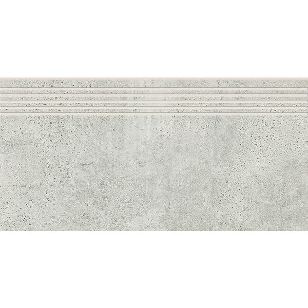 opoczno newstone light grey stopnica 29.8x59.8 płytki imitujące kamień prostokątne do salonu 30x60 szare matowe mrozoodporne