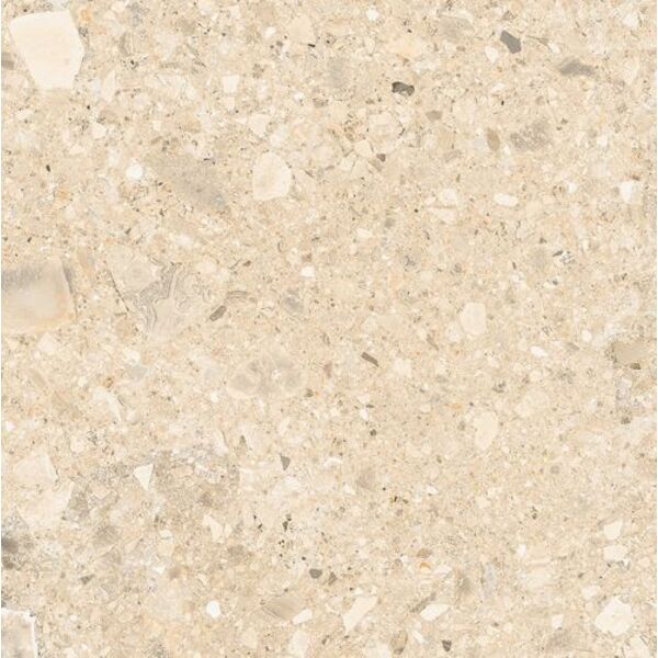 opoczno terrazzo stone 2.0 warm beige gres rektyfikowany 59.3x59.3 płytki imitujące lastryko kwadratowe antypoślizgowe rektyfikowane o grubości od 12 do 20 mm