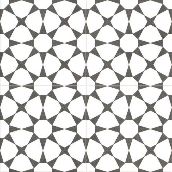 pamesa ceramica vintage black płytka podłogowa 45x45 patchworkowa terakota
