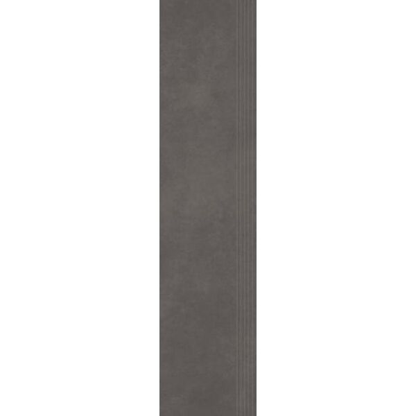paradyż architeq anthracite mat stopnica nacinana 29.8x119.8 