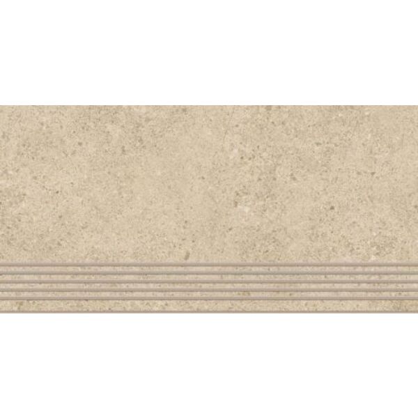 paradyż authority beige mat stopnica prosta nacinana 29.8x59.8 gres szkliwiony paradyż (my way) imitujące beton prostokątne 30x60 antypoślizgowe