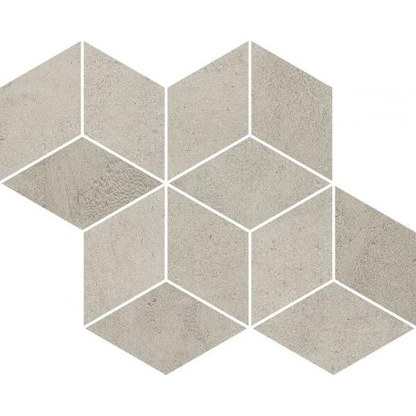 paradyż pure city grys romb hexagon mozaika 20.4x23.8 glazura matowe rektyfikowane