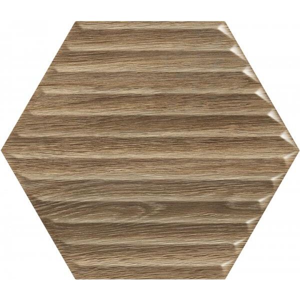 paradyż woodskin wood heksagon b str płytka ścienna 17.1x19.8 heksagonalne płytki na ścianę