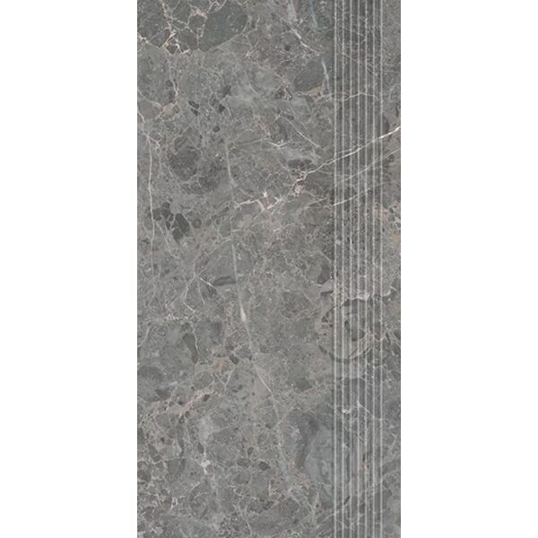 paradyż archicross stone grey stopnica mat prasowana 29.8x59.8x0.8 