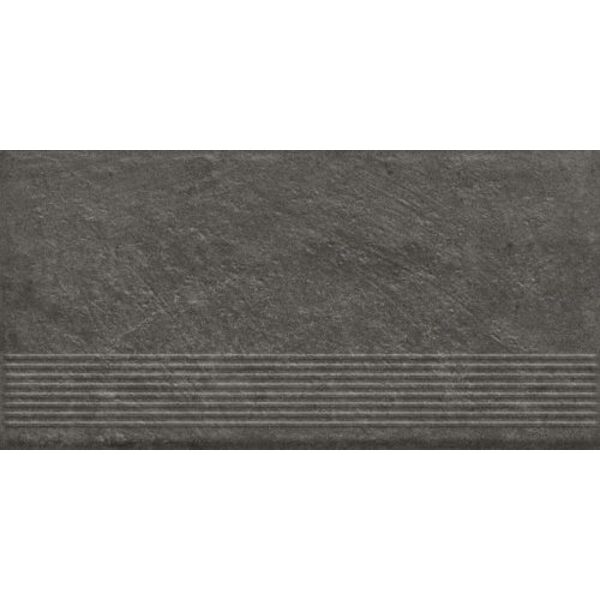 paradyż carrizo basalt stopnica prosta struktura mat 30x60 płytki na schody
