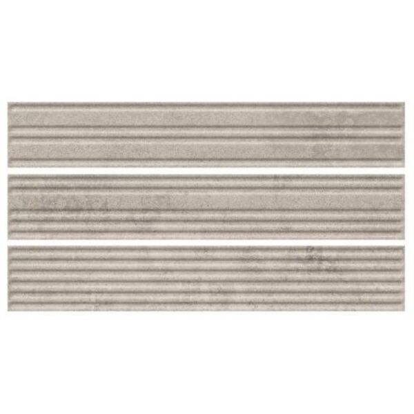 paradyż carrizo grey elewacja struktura stripes mix mat 6.5x39.7 płytki imitujące kamień do salonu szare strukturalne o grubości od 10 do 12 mm