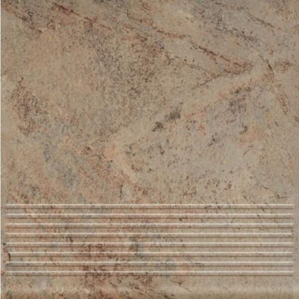 paradyż mattone pietra beige stopnica prosta 30x30x0.85 paradyż mattone