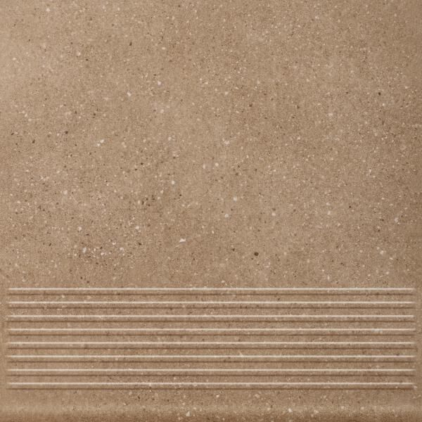 paradyż mattone sabbia brown stopnica prosta 30x30x0.85 płytki na schody
