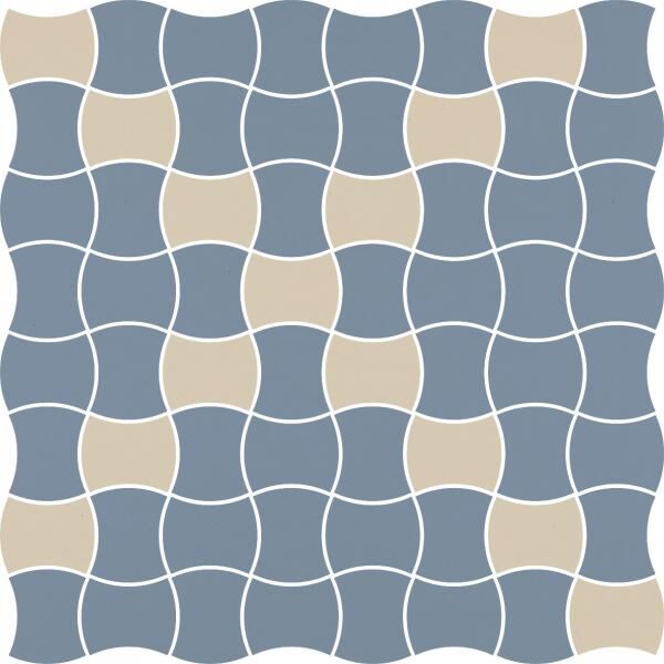 paradyż modernizm blue mix k.3.6x4.4 mozaika 30.86x30.86 mozaika paradyż do salonu