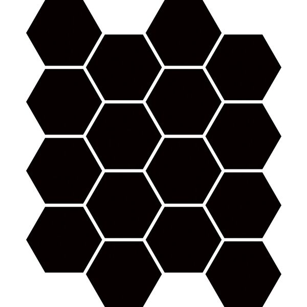 paradyż nero hexagon uniwersalna mozaika gres 22x25.5 płytki paradyż heksagonalne mrozoodporne o grubości 6 do 8 mm